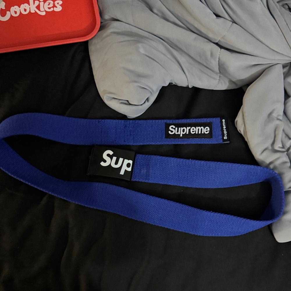 Supreme Blue Webbing Belt